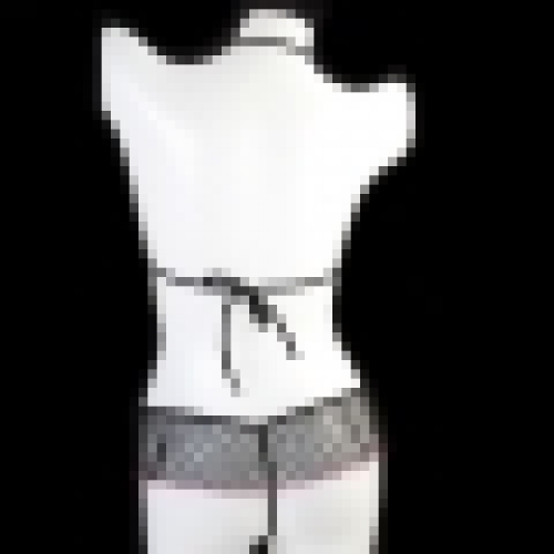 Sexy Ruffle Teddy Dot Sheer Lingerie Dark Red Women Underwear Bra and Panties